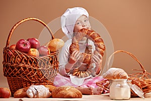 Little cute baker