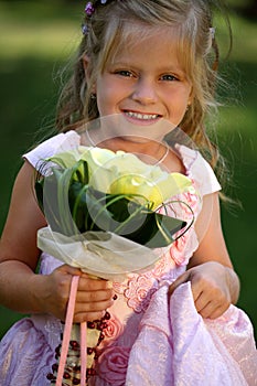 Little cute bridesmaid