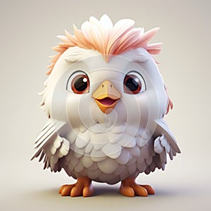 Little Cute Chicken: High-quality 3d Cg Rendered Bird Of The Year
