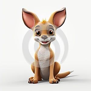 Little Cute Kangaroo: High-quality Cartoon Chihuahua Mtl Render