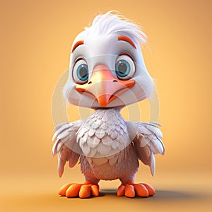 Little Cute Pelican A High-quality 3d Bird With Inventive Character Designs