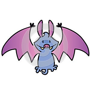 Little cute voracious vampire bat