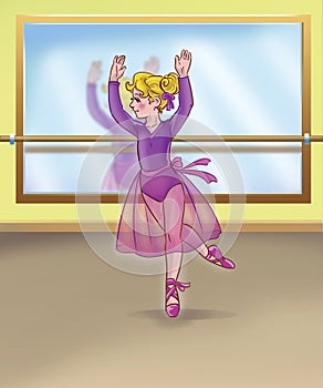 Little dancing ballerina