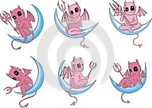 Little devils on moon