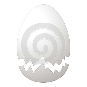 Little eggshell icon cartoon vector. Easter chicken