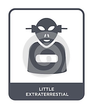 little extraterrestial icon in trendy design style. little extraterrestial icon isolated on white background. little