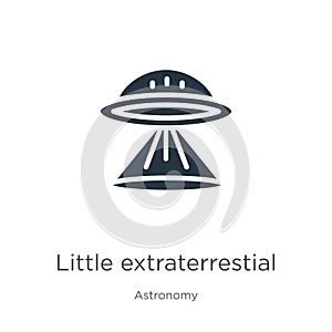 Little extraterrestial icon vector. Trendy flat little extraterrestial icon from astronomy collection isolated on white background