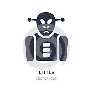 little extraterrestial icon on white background. Simple element illustration from Astronomy concept