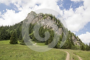 Little Fatra mountains, Lesser Fatra mountains, national park in summer, mount named Maly Rozsutec