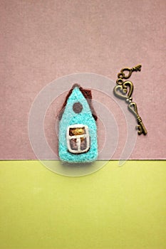 Little felted house, keys