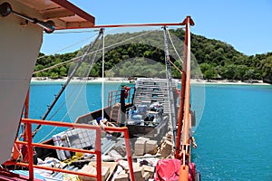The little ferry,Cargo ship.