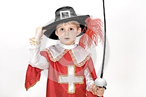 Little fighting musketeer. photo