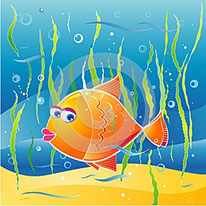 Little fish,vector illustratio