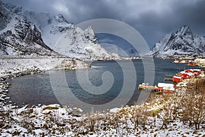 Little Fishing Village Hamnoy and Sakrisoy on Lofotens