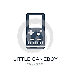 little gameboy icon in trendy design style. little gameboy icon isolated on white background. little gameboy vector icon simple