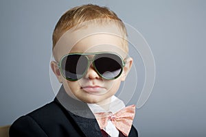 Little gentleman with sunglasses