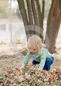 Little Girl in Autumn