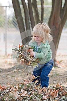 Little Girl in Autumn