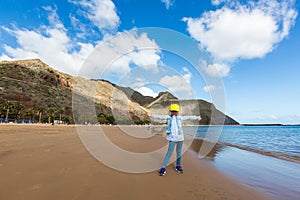 little girl beach Tenerife, Canary Islands