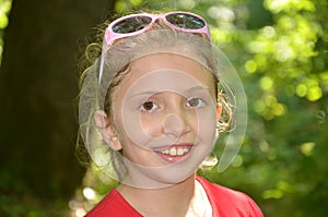 Little girl in belgrad forest