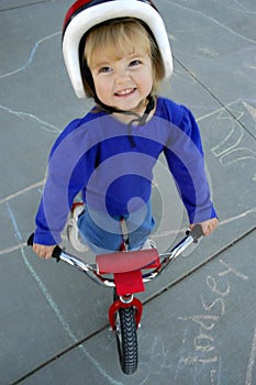 Little Girl Biking