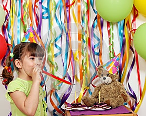 Little girl birthday party
