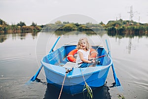 Little girl in the boat