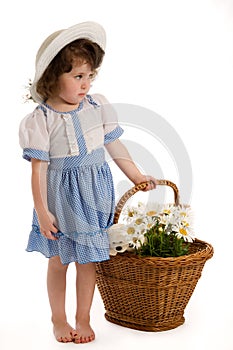 Little girl with bonnet