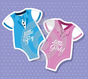 little girl and boy and babies pijamas