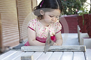 Little Girl Carpenter