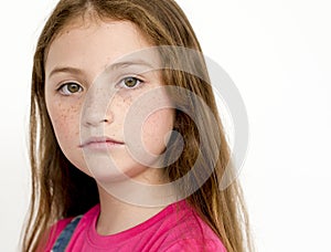 Little Girl Confidence Self Esteem Studio Portrait