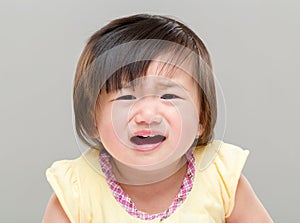 Little girl crying