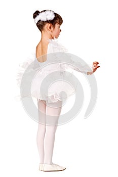 Little girl in the dance pose