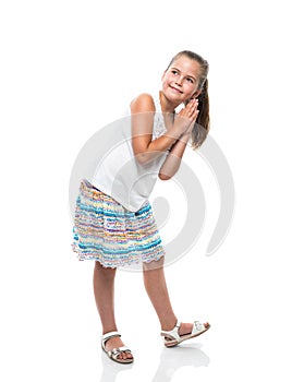 Little girl dancing