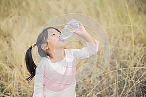 Little girl drinking water lifestyles