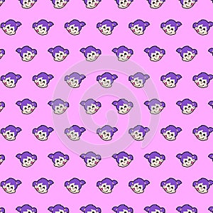 Little girl - emoji pattern 09
