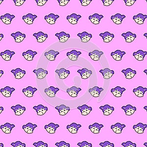Little girl - emoji pattern 16
