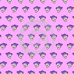 Little girl - emoji pattern 19