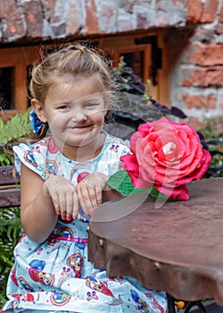 Little girl and emotion