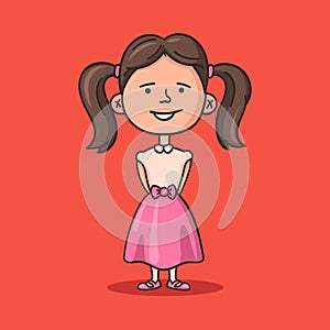 Little girl in fancy dress