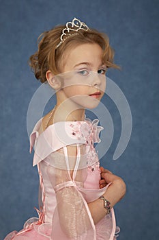 Little girl in fashionable dress