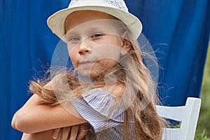 Little girl with hat