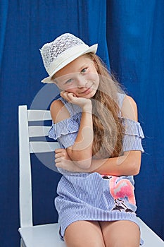 Little girl with hat