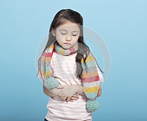 Little Girl having stomach ache