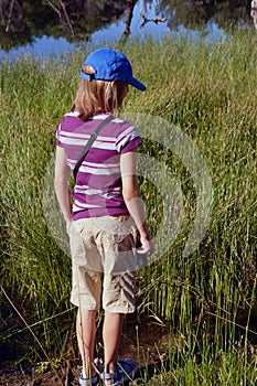 Little Girl Hiking