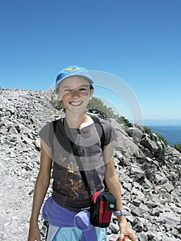 Little Girl Hiking