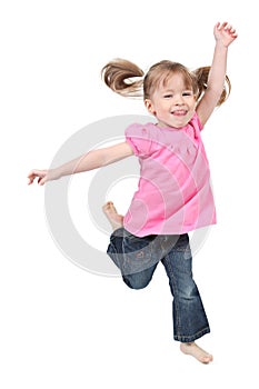 Little Girl Jumping