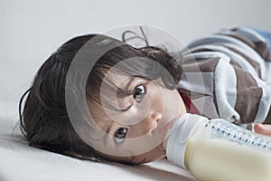 Little Girl With Milk
