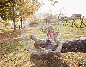 Little girl in nature