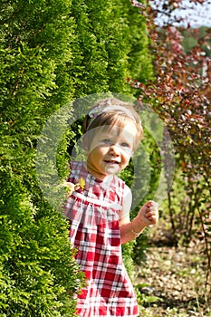 Little girl in nature